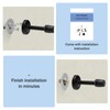 Door Stopper 6 Inch Long Door Stop Black Wall Mount