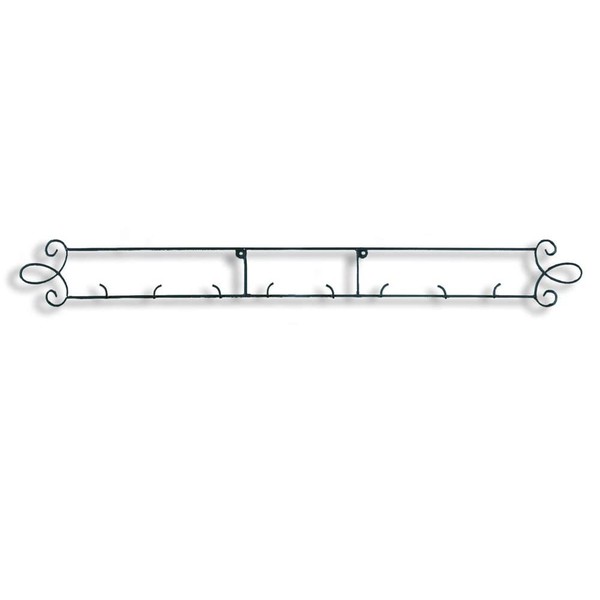 TRIPAR 4-Place Horizontal Black Plate Rack for Collectible Plates, Plaques, Dishes, & China