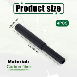 4pcs Golf Shaft Extensions, Golf Club Extension Rod Golf Putter Shaft Extension for Putter Golf Wood Accessories