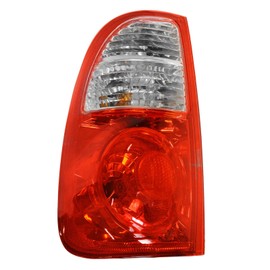TRQ Driver Side Tail Light Assembly Compatible with 2005-2006 Toyota Tundra Regular Cab Access Cab Without Stepside Bed TO2800161