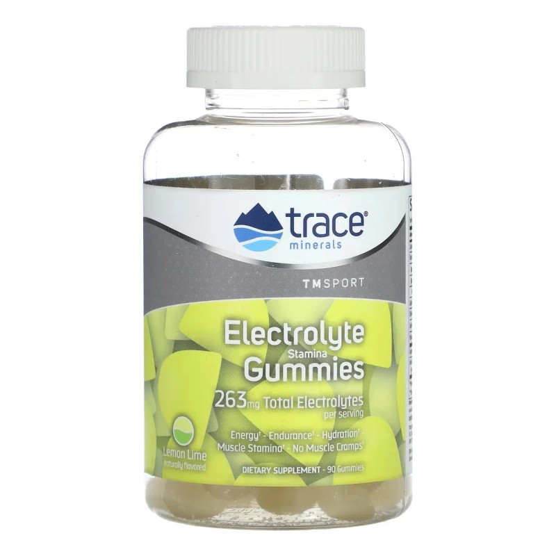 Trace Minerals Gomitas Con Electrolitos 263 Mg 90 Gom Sabor