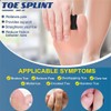 Toe Splint Straightener for Hammer Toe Adjustable Toe Corrector Brace
