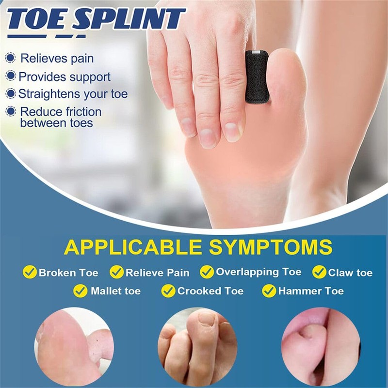 Toe Splint Straightener for Hammer Toe Adjustable Toe Corrector Brace