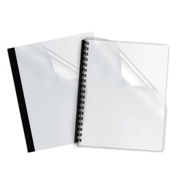 Crystal Clear Cover Stock 500 Sheets  - Clear Plastic Report Covers - 7 Mil. -   ( 5 Boxes of 100 )