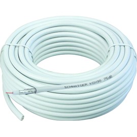 Schwaiger SAT Coaxial Cable Without Connectors 7 mm 75 dB 10 m White