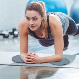 Knee Cushions for Kneeling,Yoga Block Foldable 1 Pair Non-Slip Thick Round Knee Pad | Shock-Absorbing Exercise Mats, Kneeling Cushions for Gym, Workout, Meditation