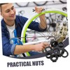 KOMBIUDA 1 Set Durable Bicycle Axle Nuts Flange Nuts with