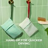ZOMCHI 2 Pieces Bar Soap Saver Bags with Different Roughness,