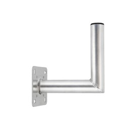 SkyRevolt 25 cm Wall Mount Aluminium Tube 50 mm for Wall Mounting Sat Bowl Aluminium Bracket 250 mm