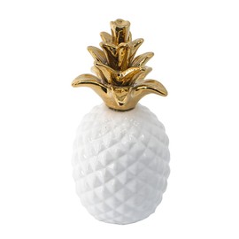 A&B Home Pineapple Accent-Ceramic Pineapple Decorative Centerpiece Display Decoration for Living Dining Room Bedroom Office Desktop Cabinet