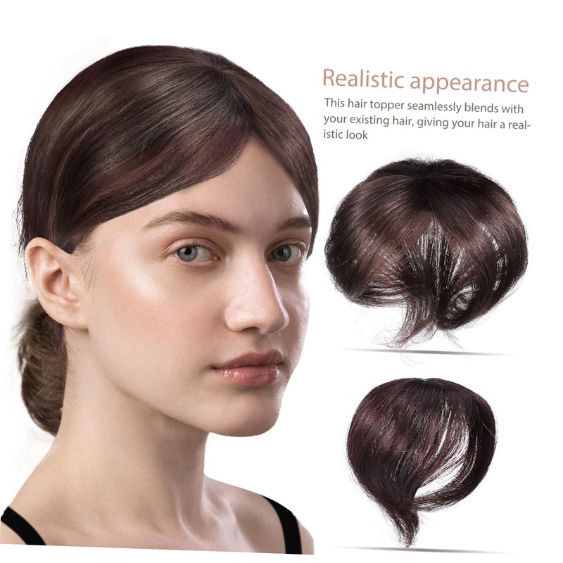 BIUDECO Hair Topper for Women Dark Brown Real Human Hair