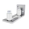 JUBEST Barn Door Floor Guide - Satin Nickel Adjustable Roller