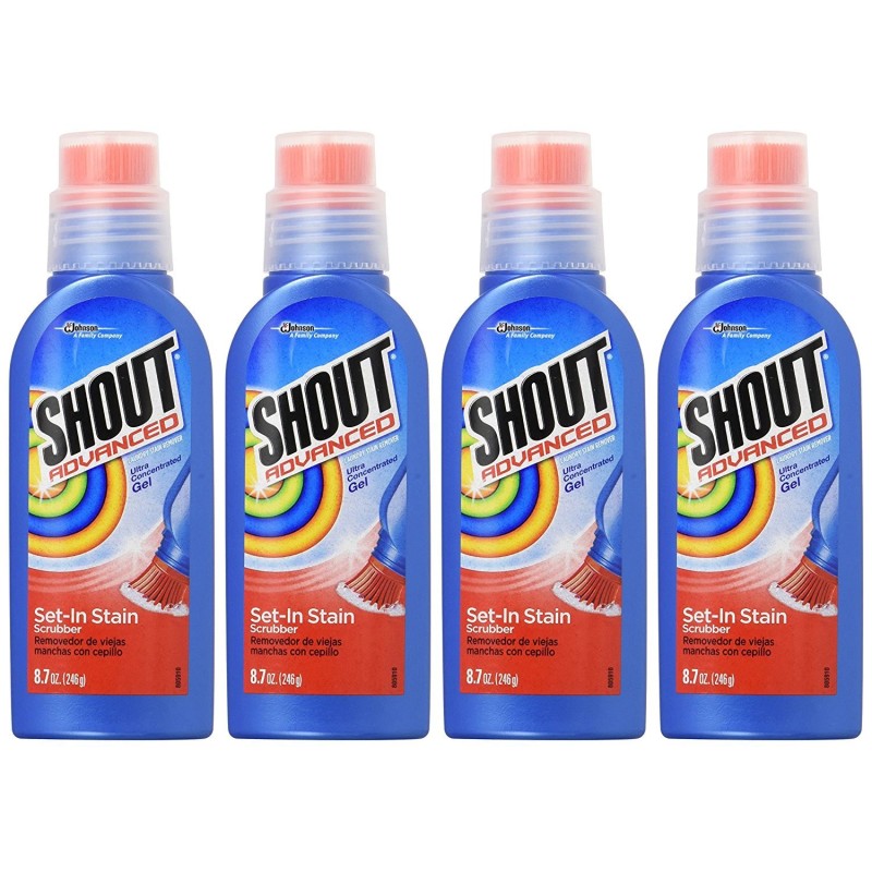 Shout Advanced Ultra Concentrated Stain Remover Gel Pack of 4
