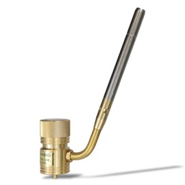 HCPRO BLAZE HCBZT1 Mapp Gas Torch, Propane Single Burner Torch Head 360° Rotatable Nozzle, Plumbing Torch Flame Adjustable Fuel by Propane Mapp Map-Pro Gas, High Intensity, Brass Pressure Regulator