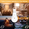 Neporal MagicGlow Rechargeable Solar Light Bulbs with Remote, USB+Solar Rechargeable