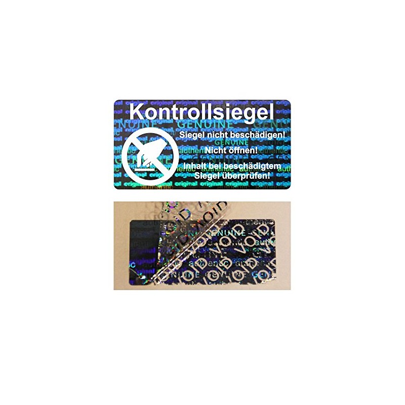 Hologram VOID Security Labels "Check Seal with Logo" on Roll