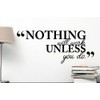 Ideogram Designs Nothing Will Work Unless You do. Wall Vinyl
