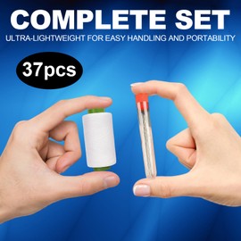 37Pcs Sewing Tool Set, Needle and Thread Kit for Adults, Mini Sewing Kit with Travel Case, Essential Sewing Needles and Thread for DIY, Home, and Professional Use