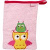 Playshoes 340089 Owl Wash Mitt, Pink