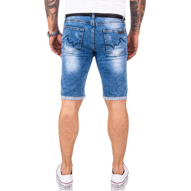 Rock Creek Denim M50 Men's Shorts (Rc-2217) - Blue -