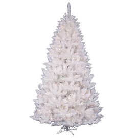 Vickerman 3.5' Sparkle White Spruce Artificial Christmas Tree, Multi-Colored LED Lights - Faux Spruce Christmas Tree - Seasonal Indoor Home Decor