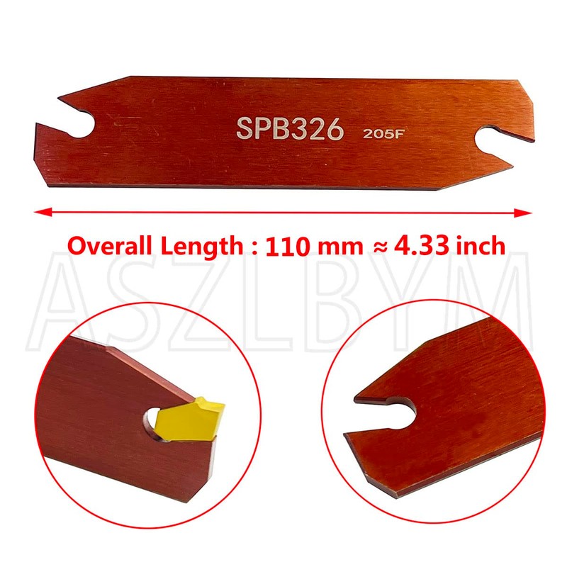 ASZLBYM Lathe Turning Tools Slotted SPB26-3, Cutting Insert Lathe CNC