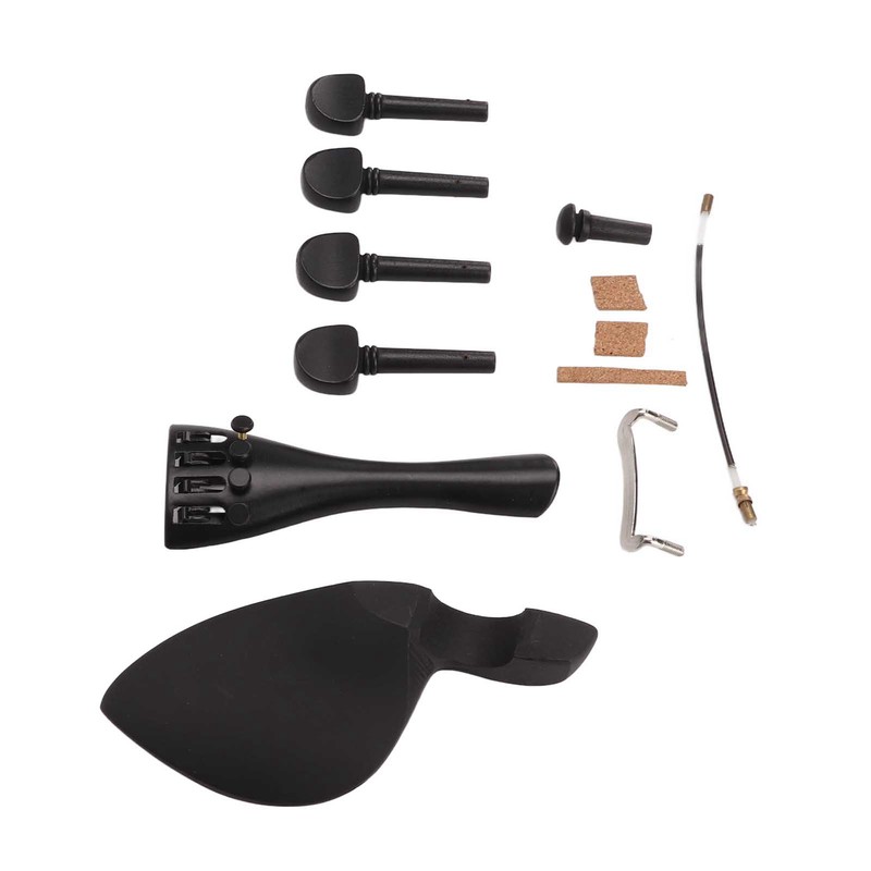 Violin Fiddle Accessories Kit Replacement Parts Metal Wooden for 4/4