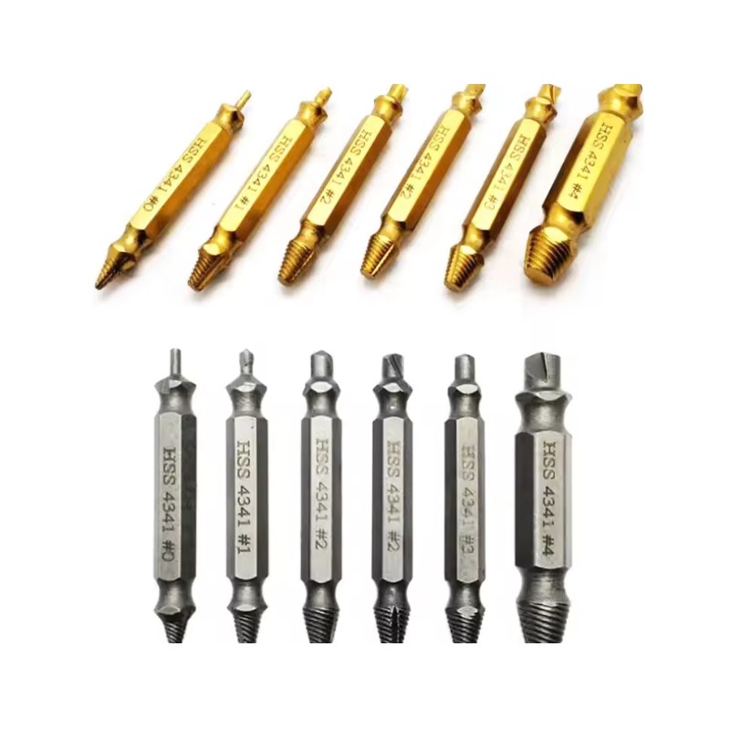 HSS Damaged Screw Extractor Set for Stripped & Broken Screws