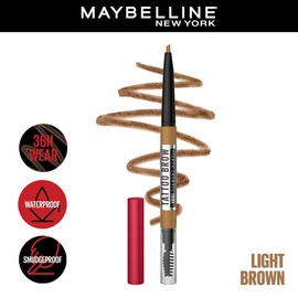 Conoce Tattoo Brow Lift tono Light Brown De Maybelline New York, El delineador de cejas en barra para estilizarla y rellenarla, que no se transfiere ni se corre
