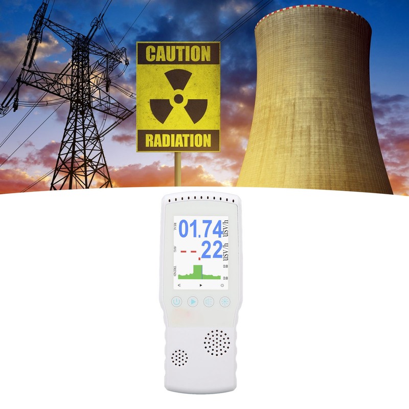 Geiger Counter Nuclear Radiation Detector Portable Rechargeable Handheld Beta Gamma