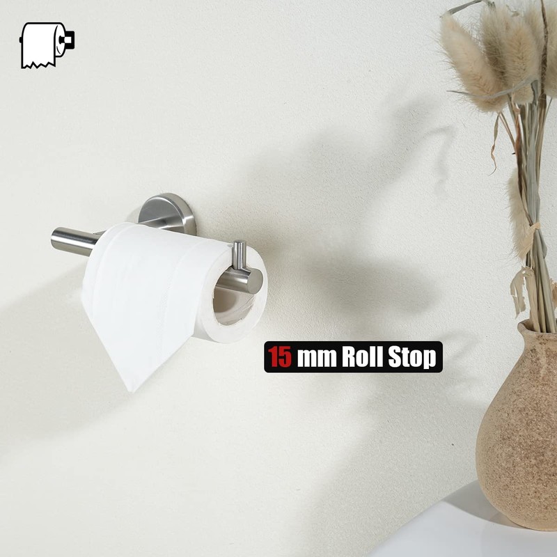 JQK Toilet Paper Holder, 5 Inch 304 Stainless Steel Thick