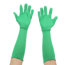 Chromakey Green Screen Gloves, Background Invisible Effects Chroma Keying Green Gloves, Photography Gloves for Green Screen Post Production for Micro Movies Short Videos