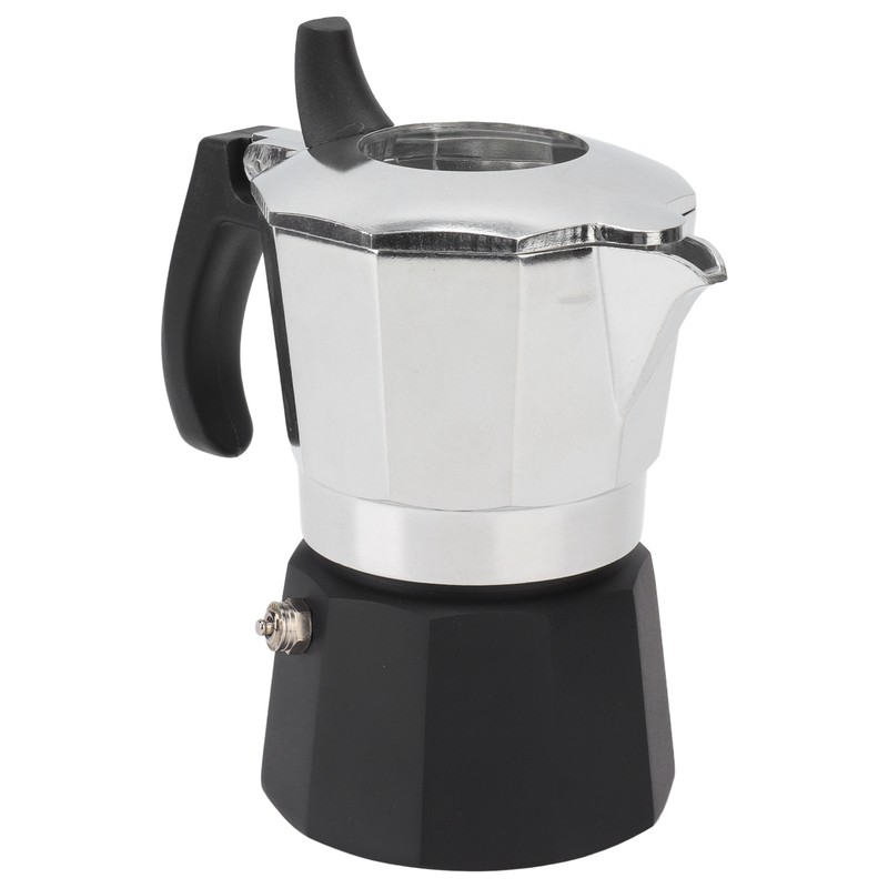 100ml Moka Pot Double Valve High Pressure Black Lower Pot