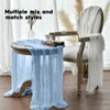 Artoid Mode Boho Sky Blue Gauze Wedding Table Runner, Cheesecloth