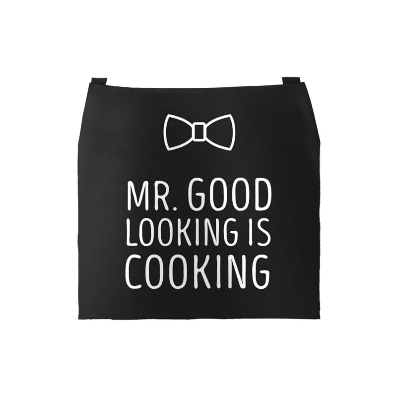 MoonWorks Men's BBQ Apron Grill King Apron for Men Crown,