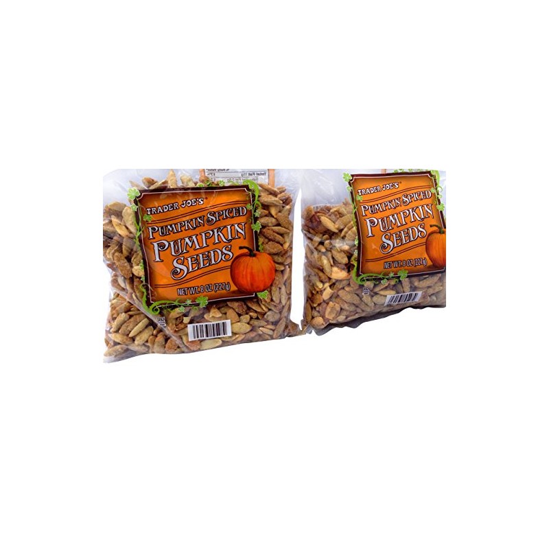 Trader Joes Pumpkin Spiced Pumpkin Seeds 2 Packs 8oz. Each