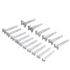 16pcs Cemented Carbide Forstner Drill Bits Woodworking Boring Flat Wood