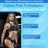 Creatine Liquid Drops - 98% High Absorption Creatine Monohydrate for