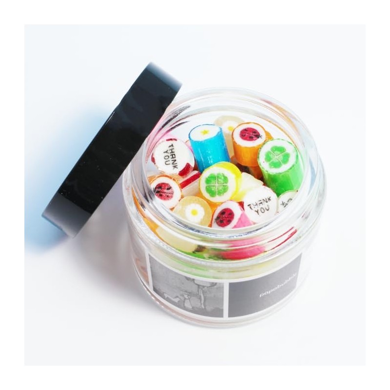 Papabubure Thank You Mix Bottle Type Candy 1.8 oz (50