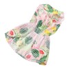 Dog Dress Romantic Classic Leaf Pattern Soft Comfortable Doggie Princess