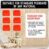 HOURSDY 16Pc Pegboard Bins Kit with Steel Hook, Pegboard Workbench