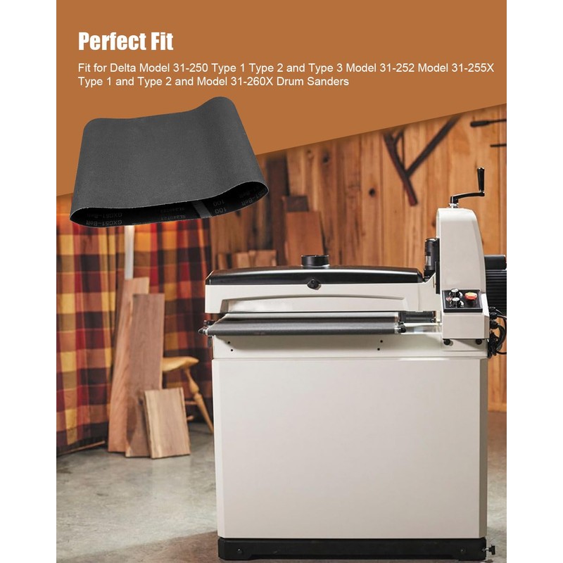 18 Inch x 47-1/2 Inch 120 Mesh Drum Sander Feed