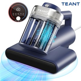 Teant powerful Mattress Bed Vacuum Cleaner with UV-C Light 600W & 16Kpa Strong Suction 33,000RPM/Min Tapping，HEPA Filter，Easy to Use and Durable lightweight vacuum clean home cleaning ultrasonic vacuum  cleaner bed vacuum