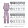 WiWi Bamboo Soft Pajamas Sets for Women Long Sleeve Sleepwear