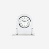 London Clock Glass Arch top Mantel Clock, Silver, 12.5 x