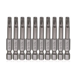 VictorsHome T25 Torx Magnetic Screwdriver Bits, 1/4 Inch Hex Shank 2 Inch Length S2 Steel Security Star 6 Point Screw Driver Kits 10pcs