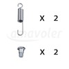 Amavoler 2 Sets Kickstand Spring Screw Replacement Parts Universal Fits