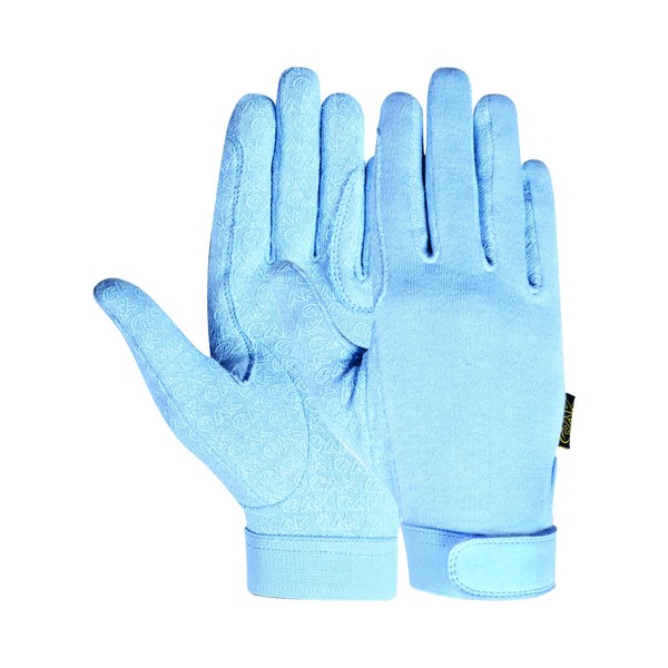 AK Cotton Grip Horse Riding Gloves AKRS-8485 (M, Sky)