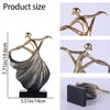 DOVDOV Modern Abstract Dancer Statue, Golden Dancer Sculpture, Contemporary Art