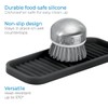 iDesign Silicone Kitchen Sink Tray for Countertops - Black